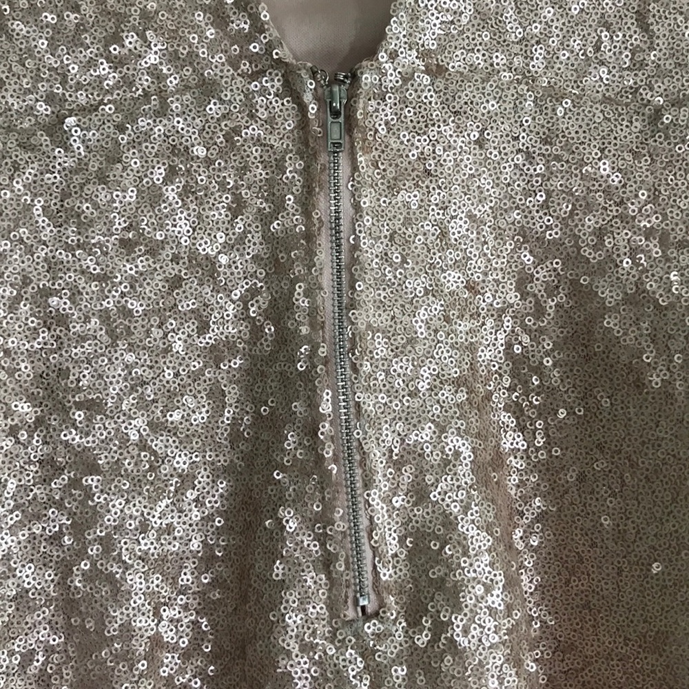 Tobi Sleeveless Open Back Mini Sequence Dress M - image 4